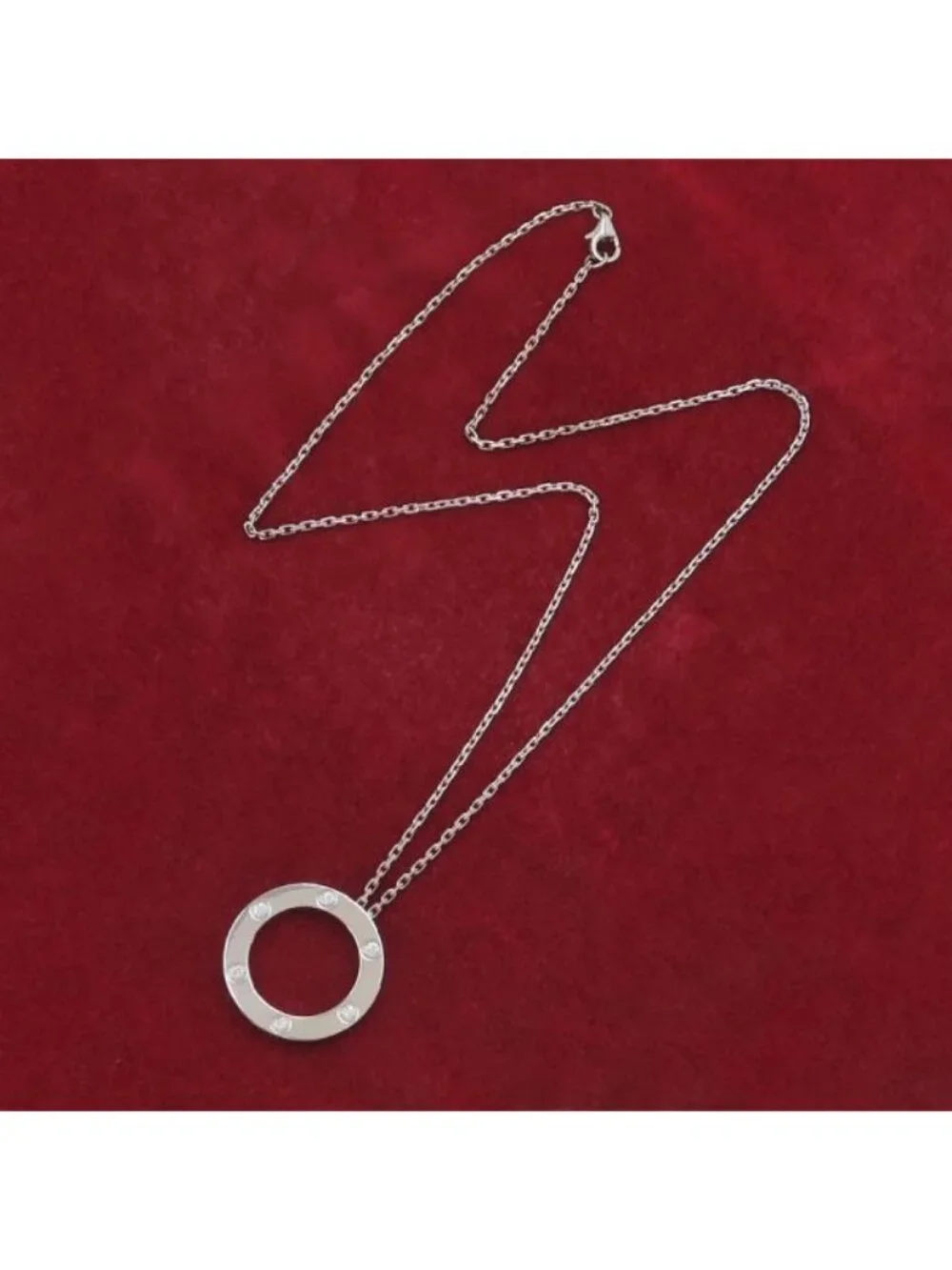 Cartier Love Circle Necklace Diamond